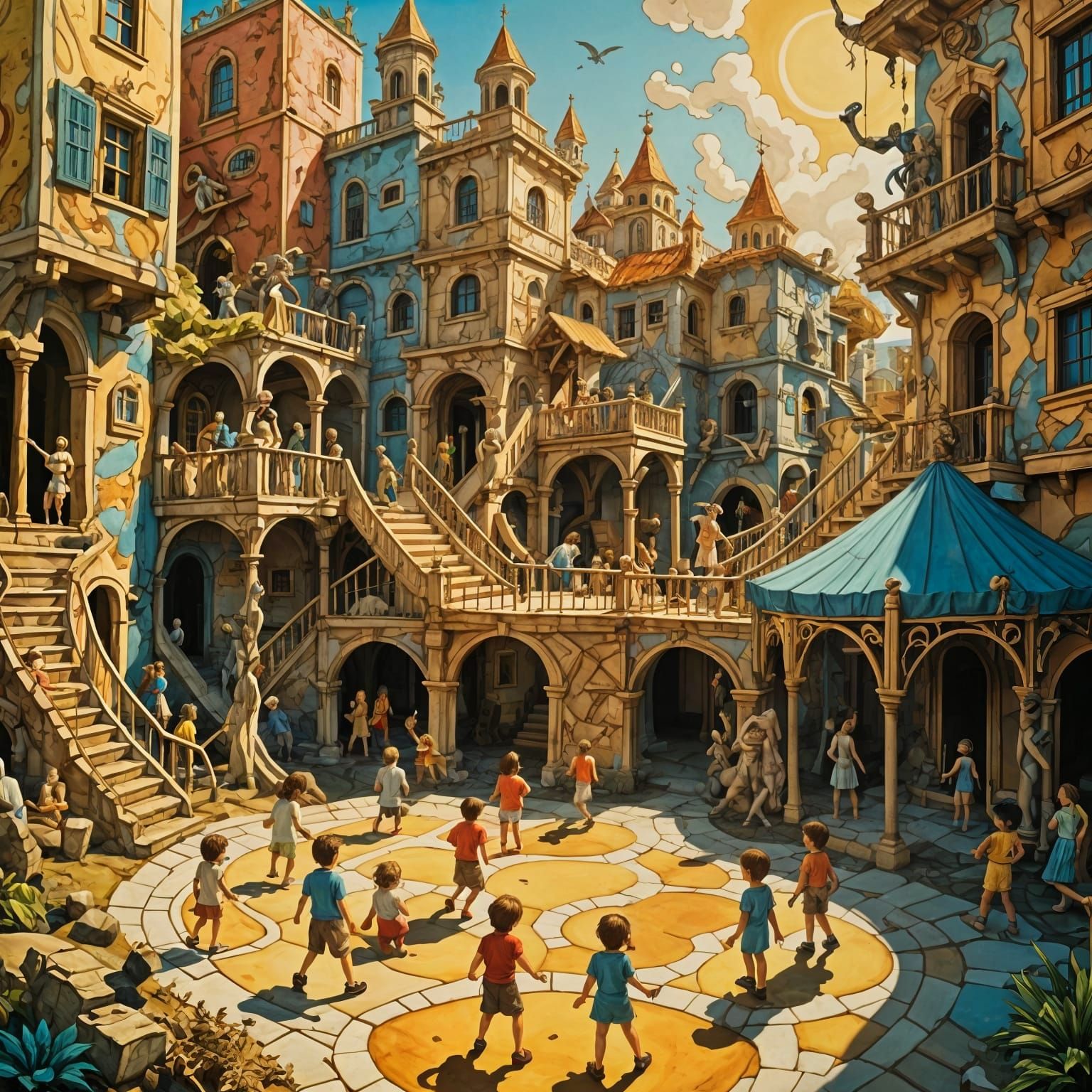 Neo-Greek Mythology Playground in Diverse Artistic Styles