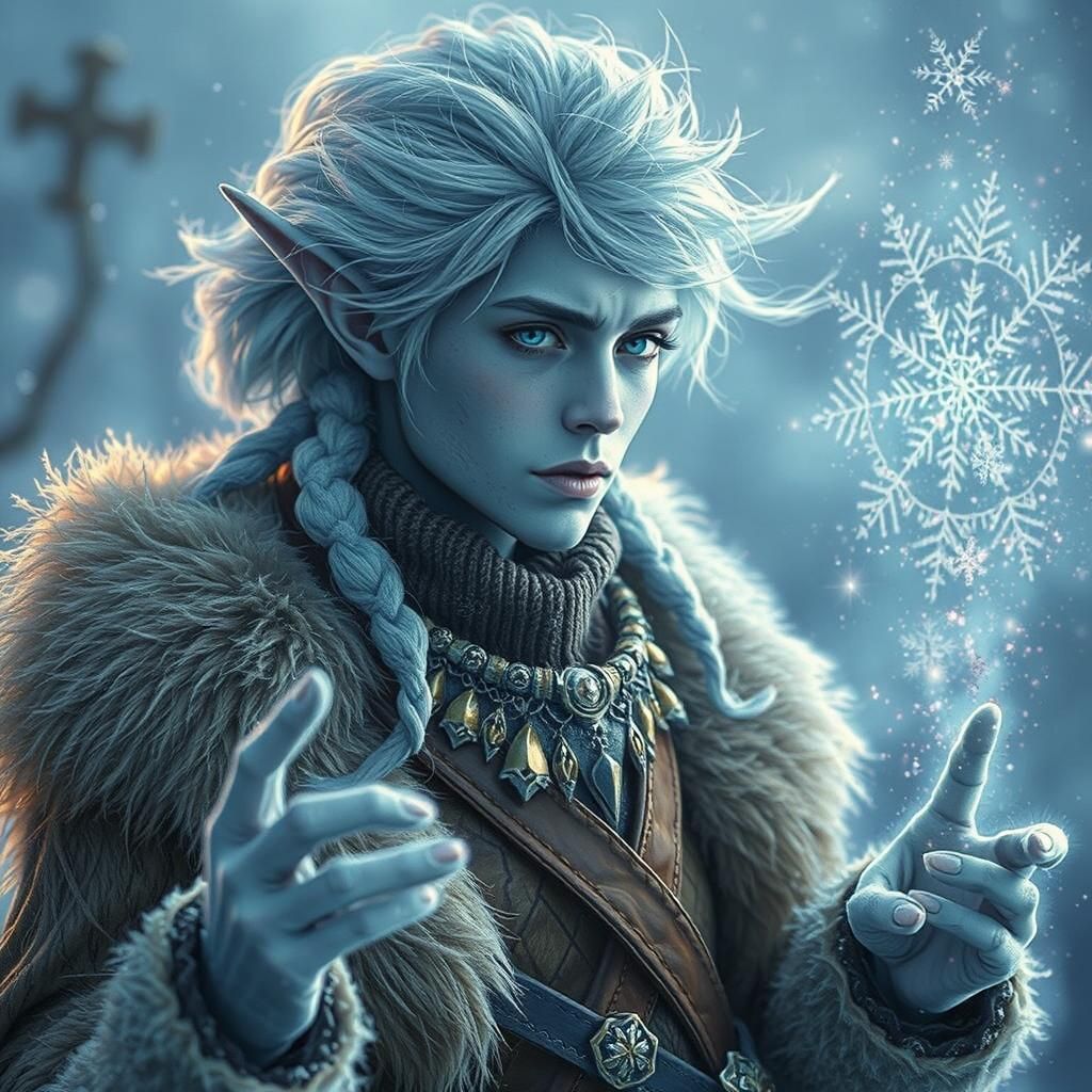 Majestic Jack Frost in Frozen Mystical Realm