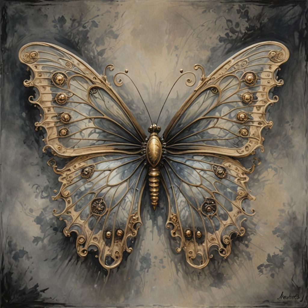 A lovely smokey butterfly