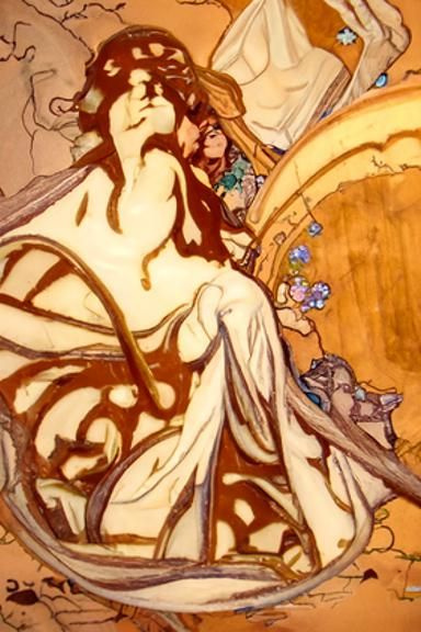 Persephone in Art Nouveau Style
