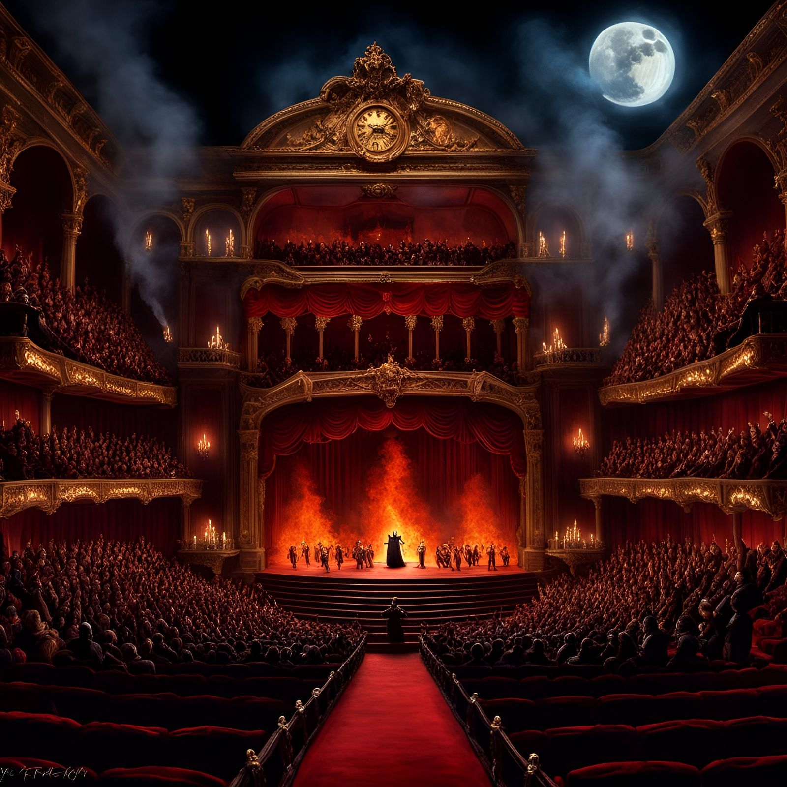 Hellish Opera: A Macabre Night in a Demonic Theater