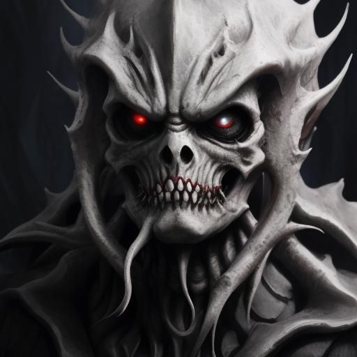 Gothic Horror: Octomus in a Dark Cave