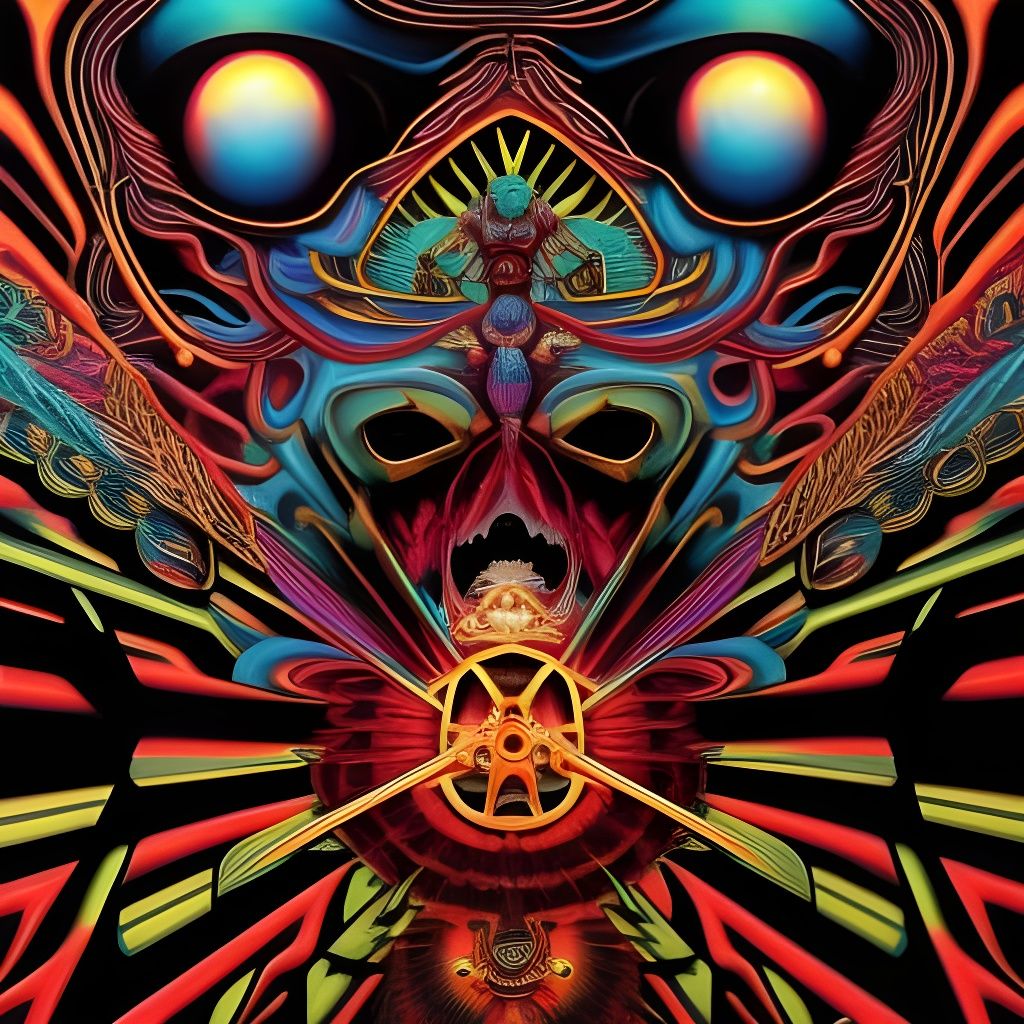 Psychedelic Horror Art: Creatures of Madness