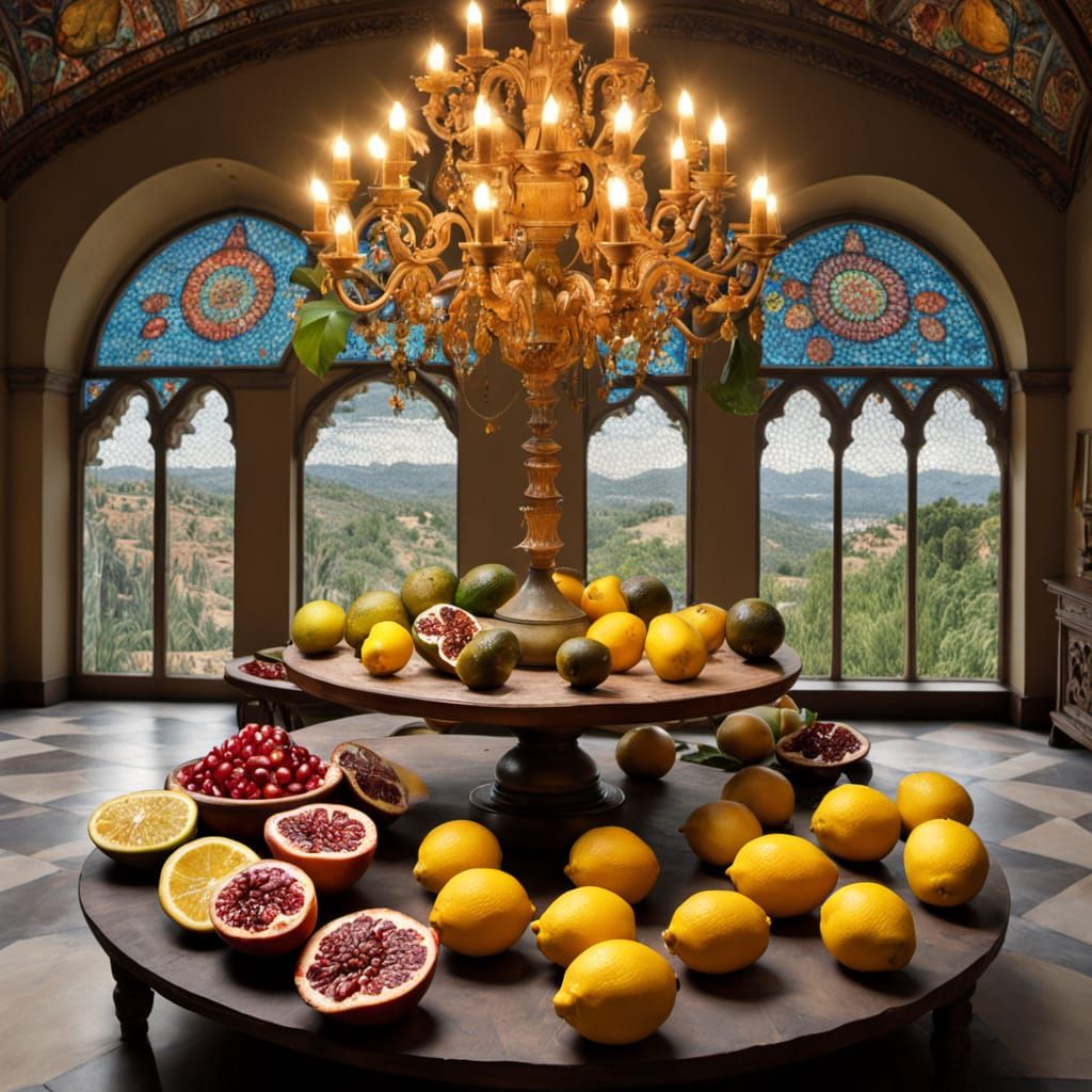 A pot-bellied painter in his huge gallery filled with landsc...