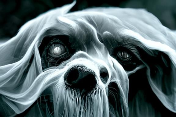 Ghost dog Wants Cuddles