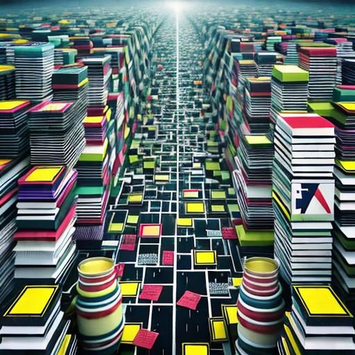 Psychedelic Rain of Words in Surreal CGI