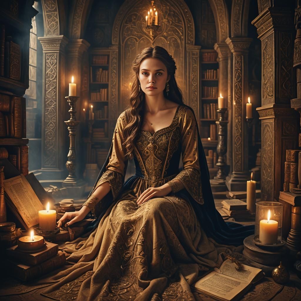 Mystic Medieval Portrait in Digital Matte Painting