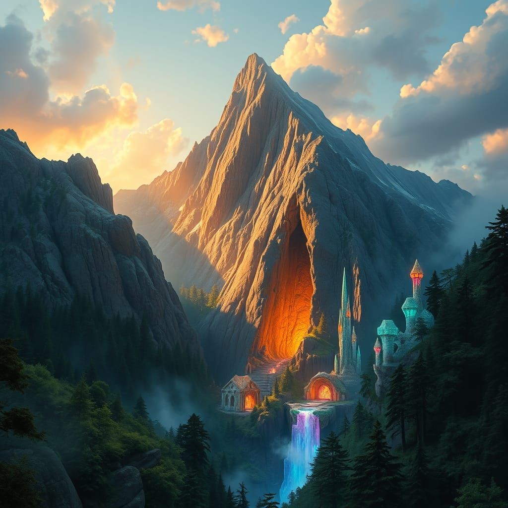 Surreal Mountain of Whimsy and Wonder