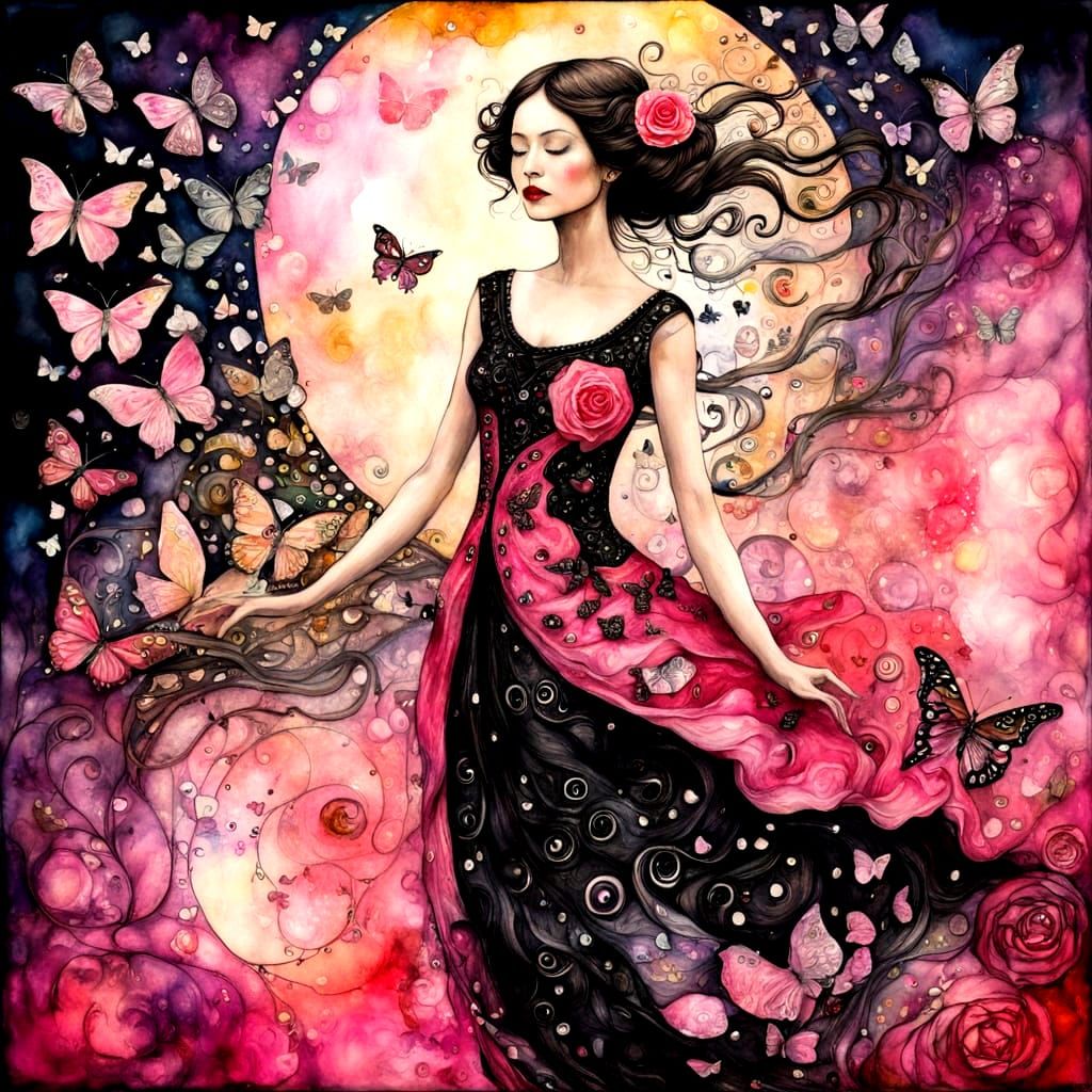 A Dream Draped in Petals. ....