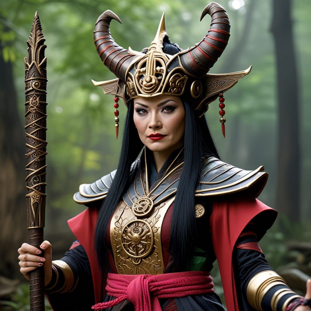 Rita Repulsa as a Feudal Samurai Sorceress