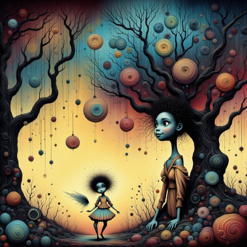 Enchanting Whimsical Scene in a Dreamy Style