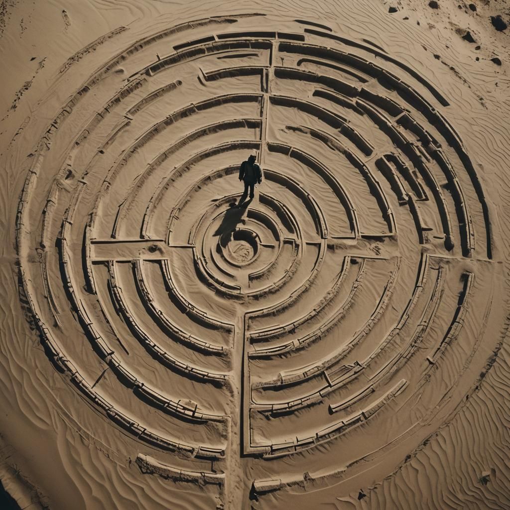 Dramatic Cinematic Still: Labyrinth of Life