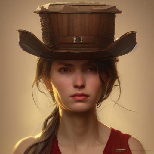 Wooden Doll Superhero Portrait in 8K Resolution