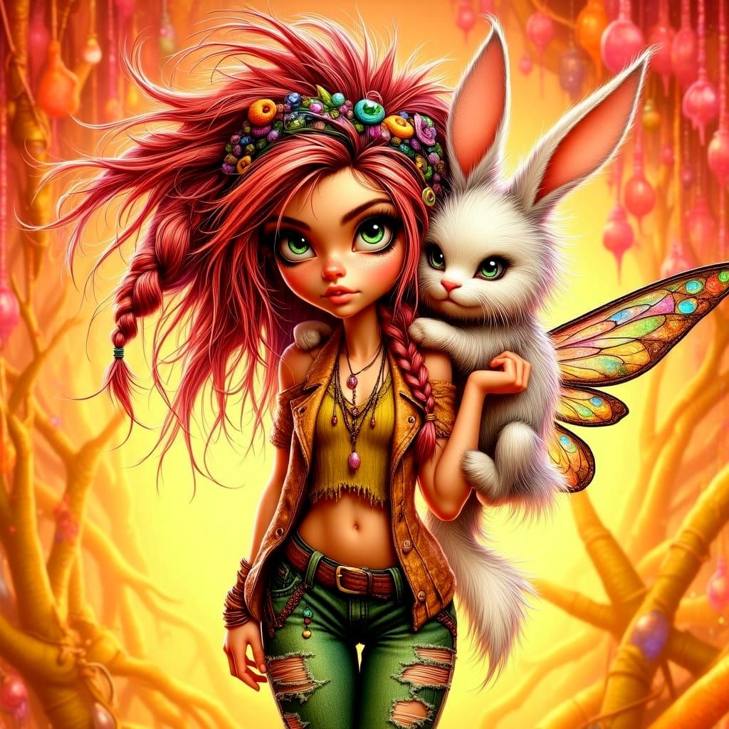 Punky Pixies Fairy in Industrial Light and Magic Style