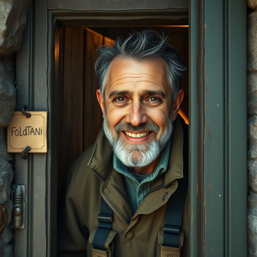 Italian Geologist Welcomes You to His Office