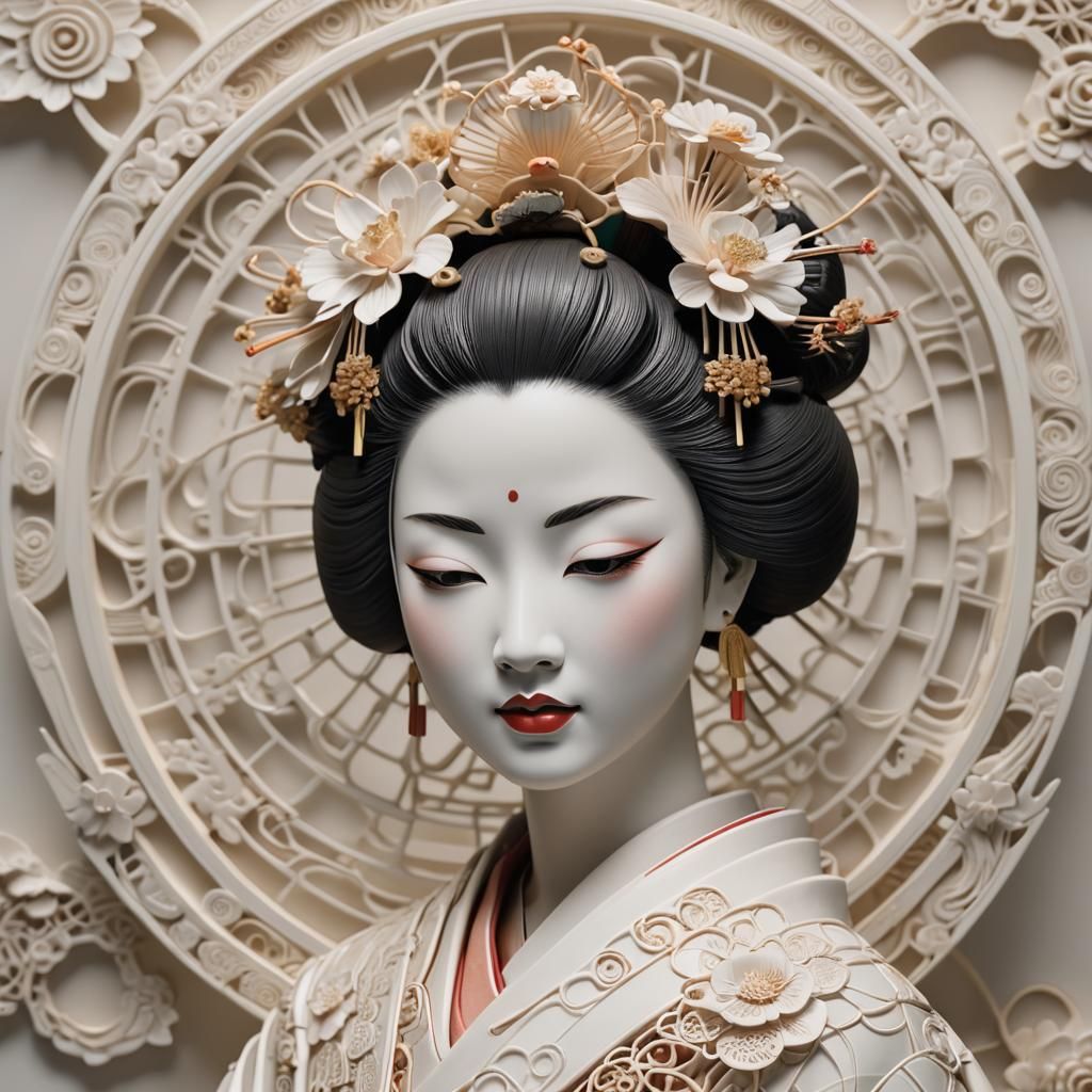White Fine Clay Geisha