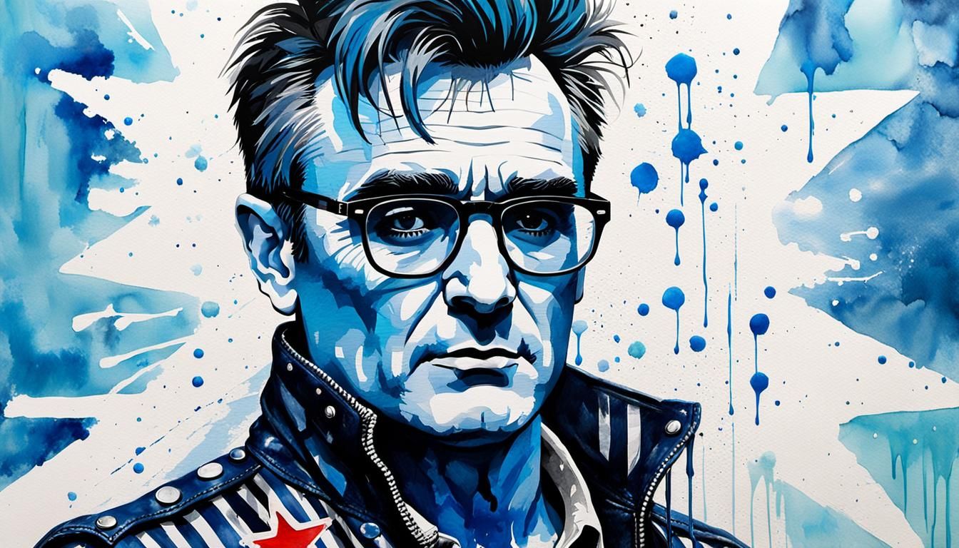 Morrissey Pop Art Portrait with Big Ben