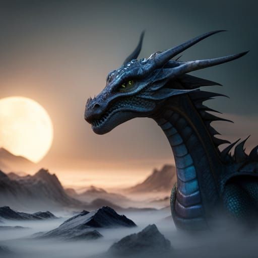 Realistic CGI Dragon with RTX Lighting