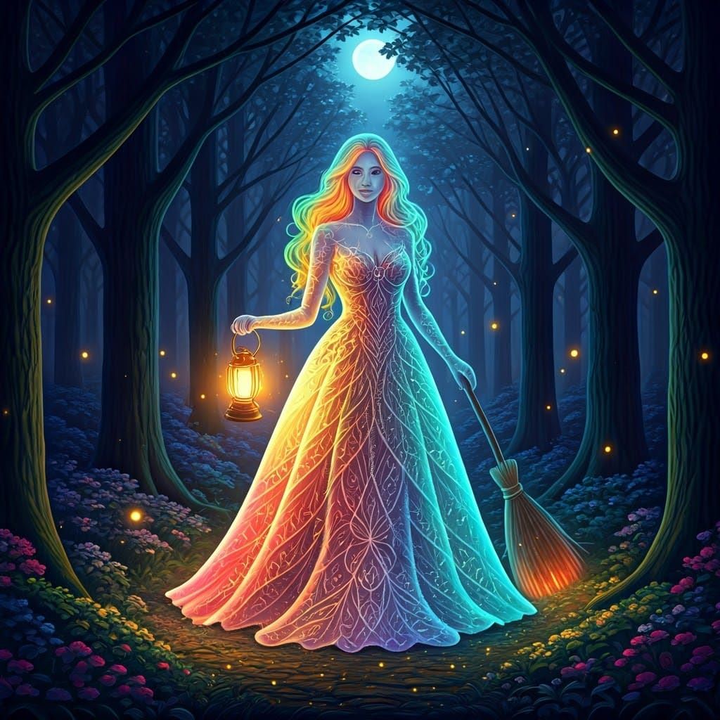 Rainbow Witch in Enchanted Forest