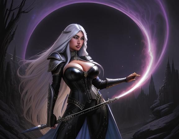 Dark Elf Sith Swashbuckler in Epic Fantasy Style