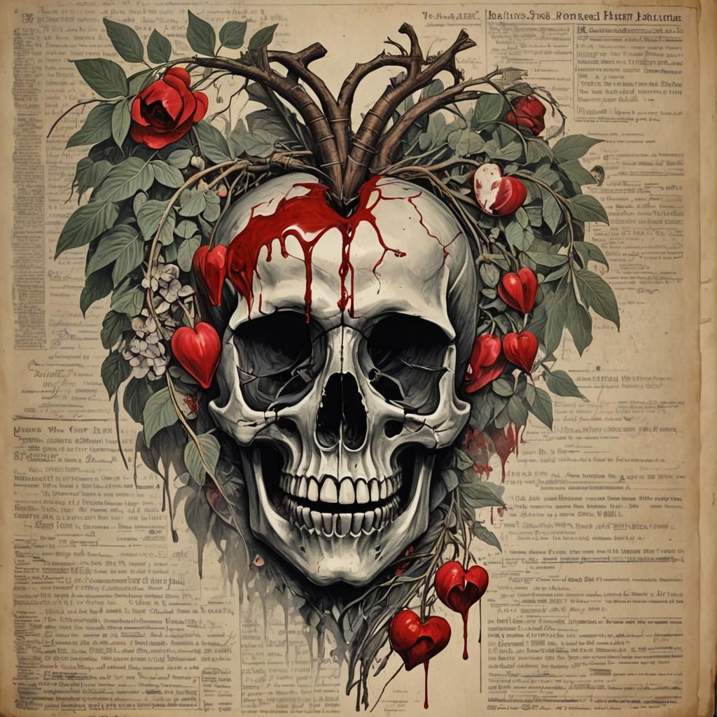 Bleeding Heart and Broken Skull: A Nation's Grief