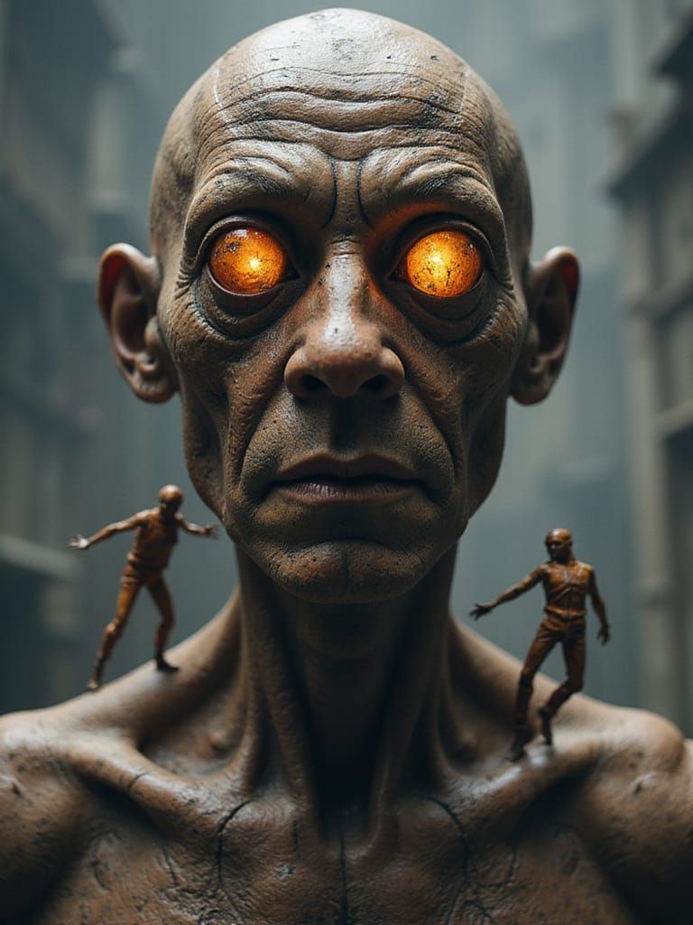 Giant Redundant Heads Watch Hew-Man Parkour