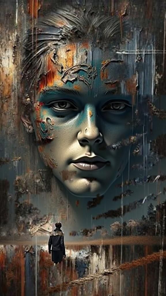 Dreamlike Scene in Blended Artistic Styles