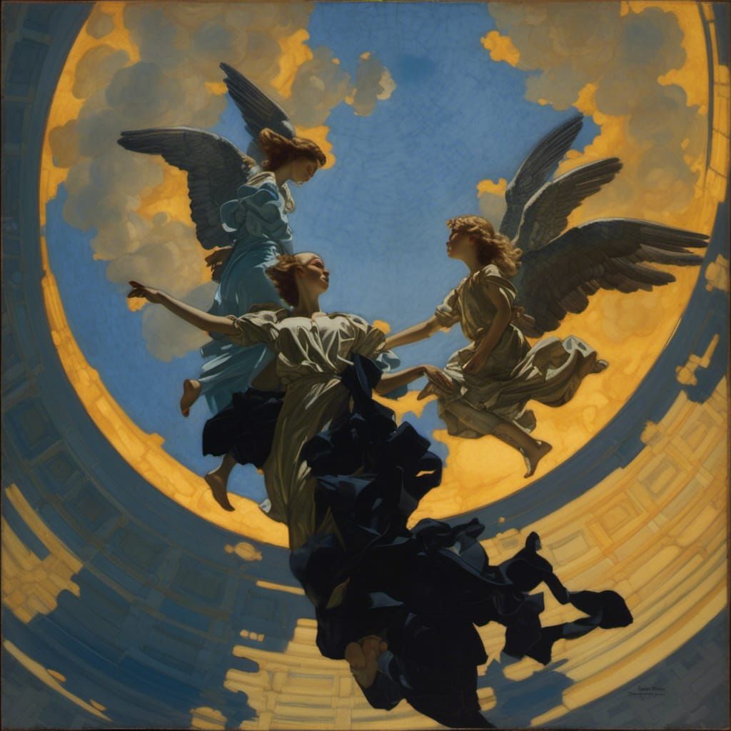 Angels Ascending: Classic Illustration Art