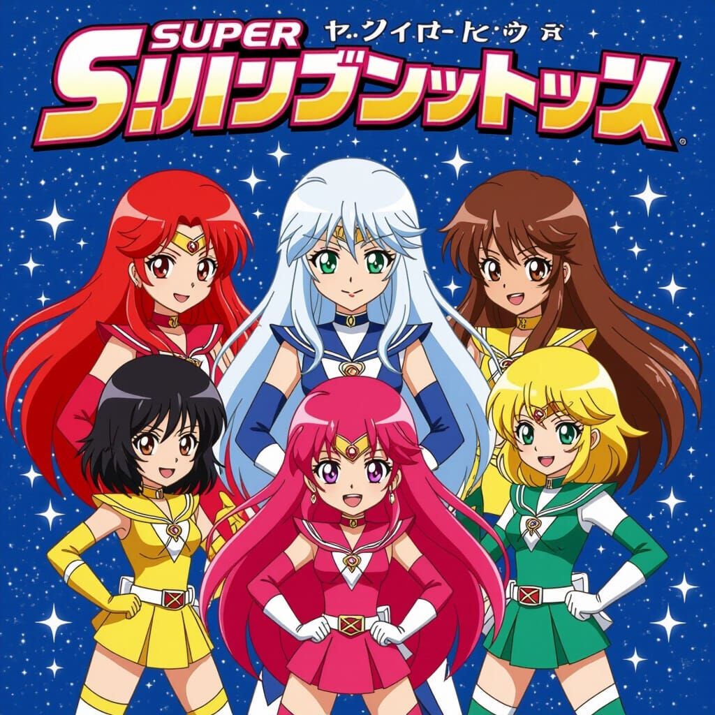 Cute Super Sentai Team of Heroic Women