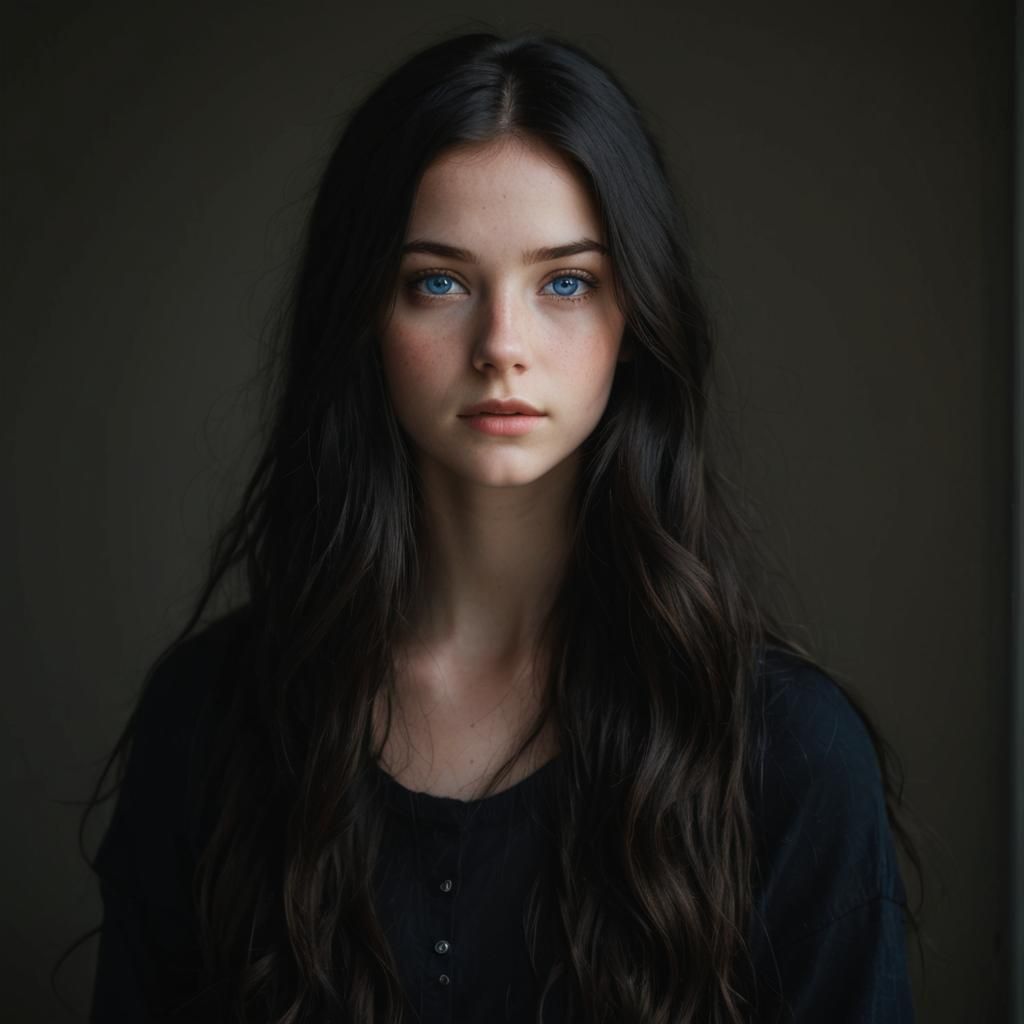 Teenage Girl Portrait in Soft Natural Light