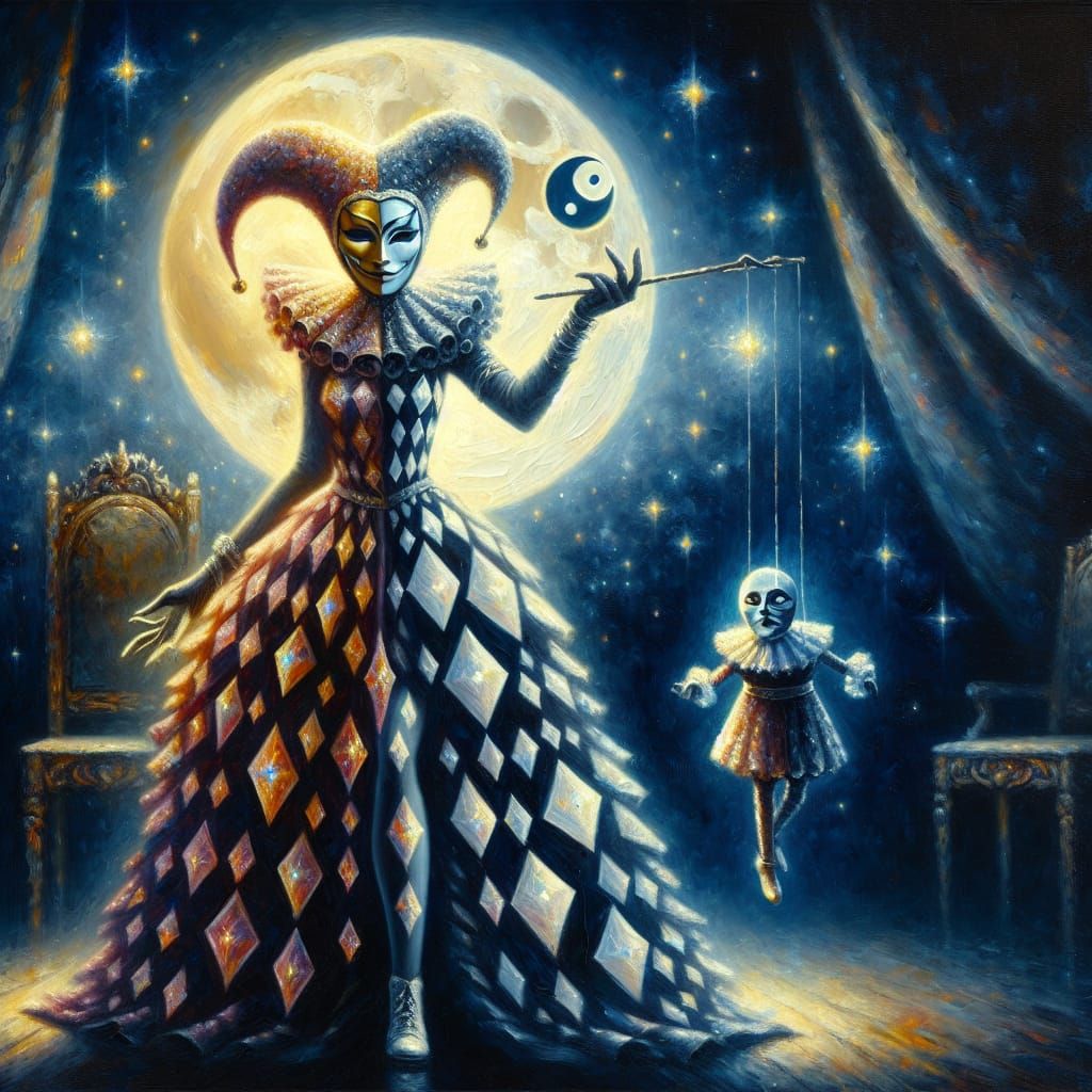 A hauntingly beautiful impasto oil painting in dark fantasy ...