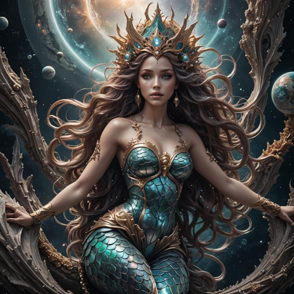 Space Mermaid Goddess