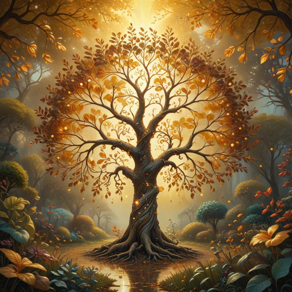 Tree of Life in Symbolist Style