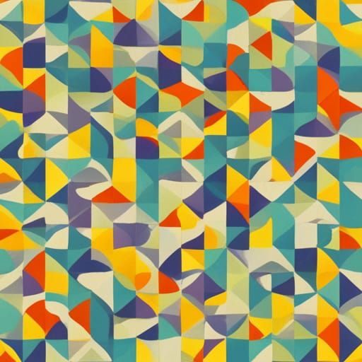 Abstract Geometric AI-Generated Pattern