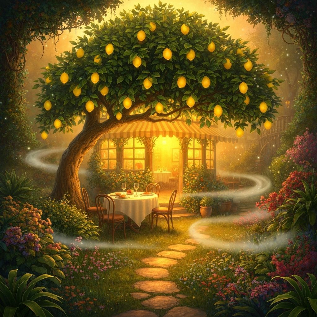 Lemon Tree Bistro in Fantasy Landscape Style