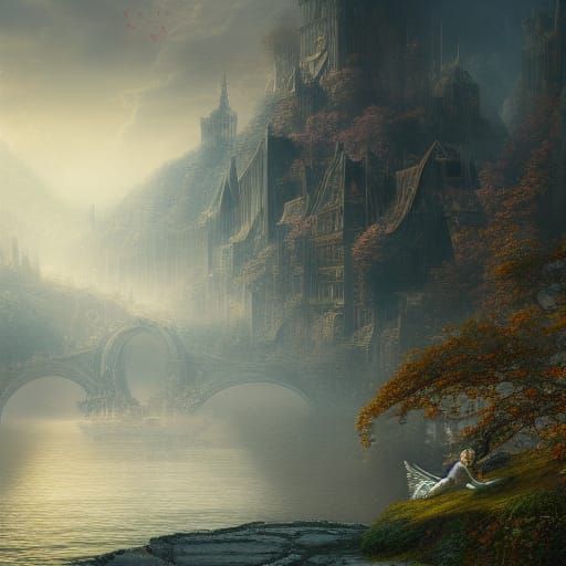 Fantastical Chopin in Detailed Matte Painting Style