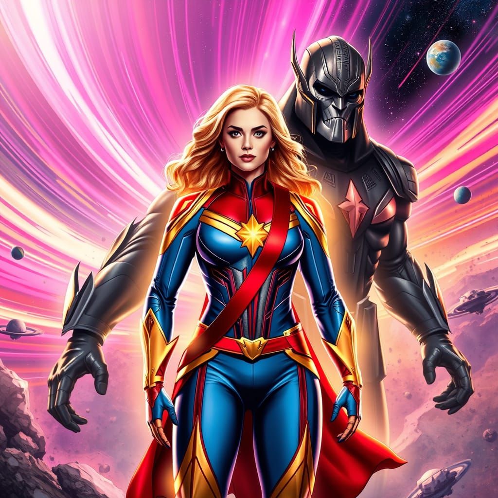 Cosmic Marveline: Ethereal Goddess Empowered by Supernova Li...