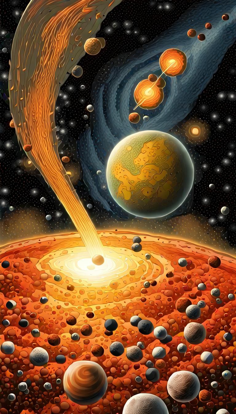 Planetary Accretion: A Living System in Digital Art