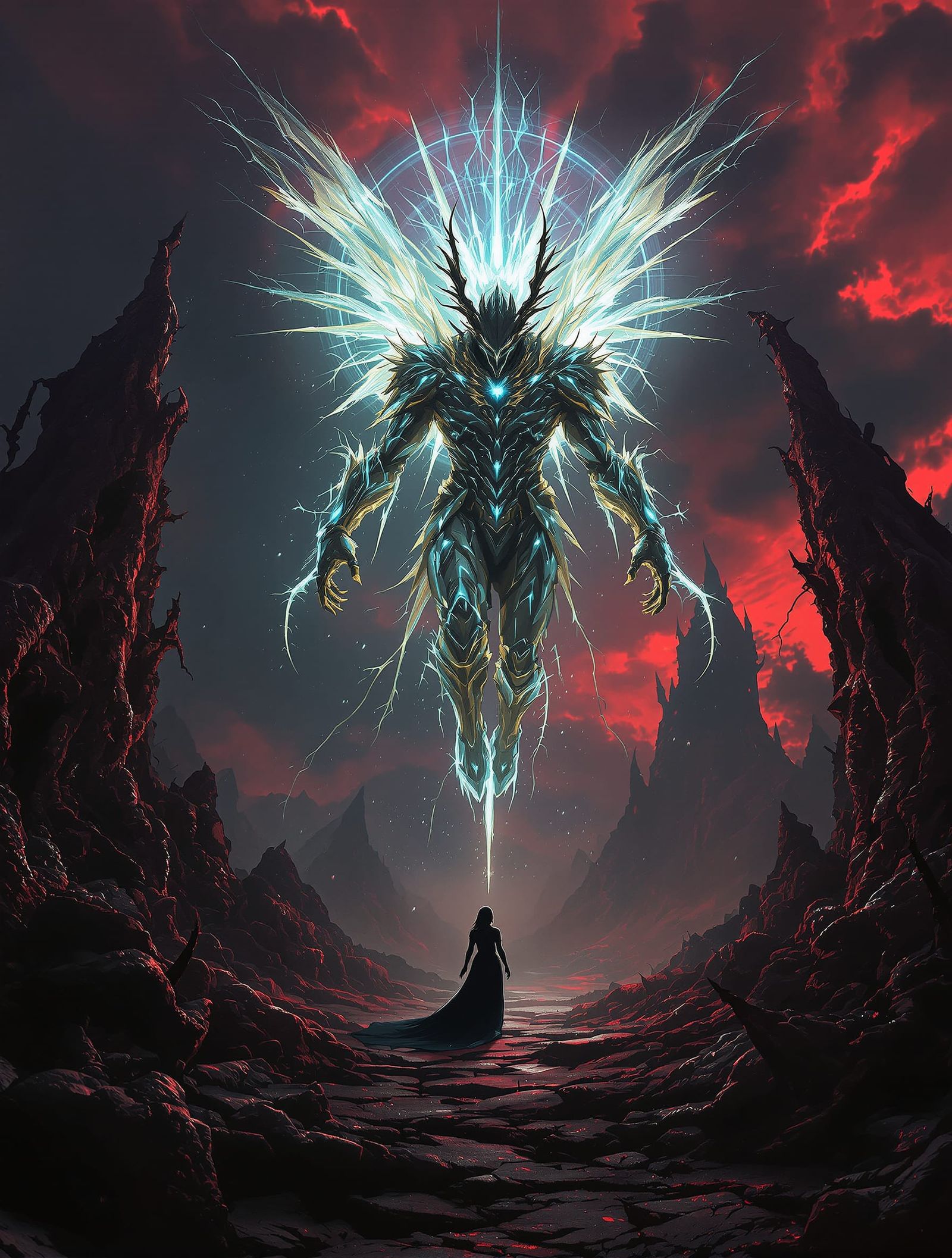 Celestial Warrior Confronts Macabre Realm to Find Lilith