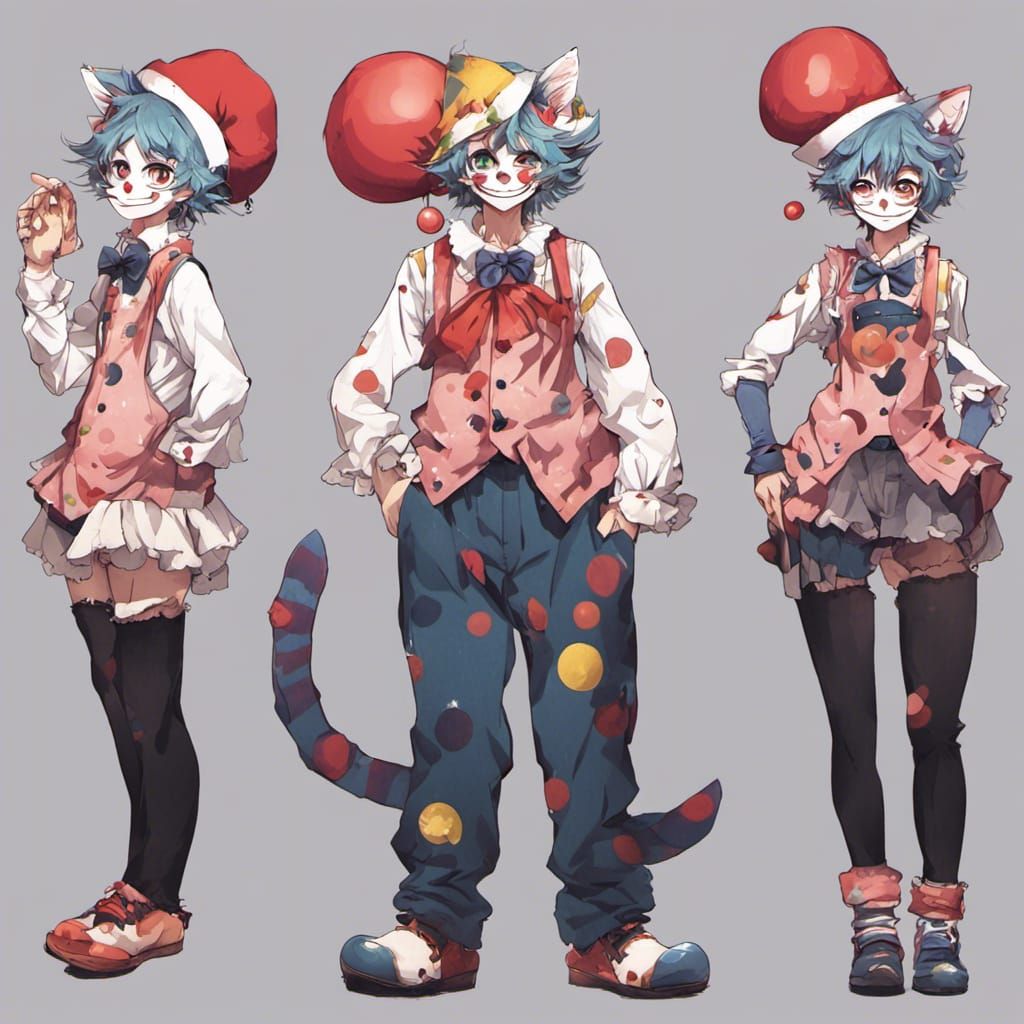 Cat clown