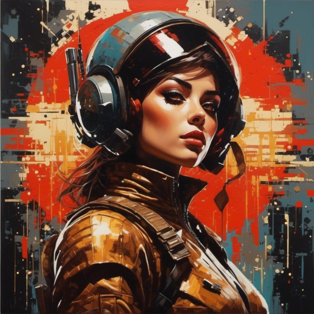 Abstract Chocolate Squares in Digital Art Style