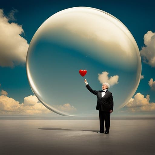 Galactic Hearts in a Bubble World