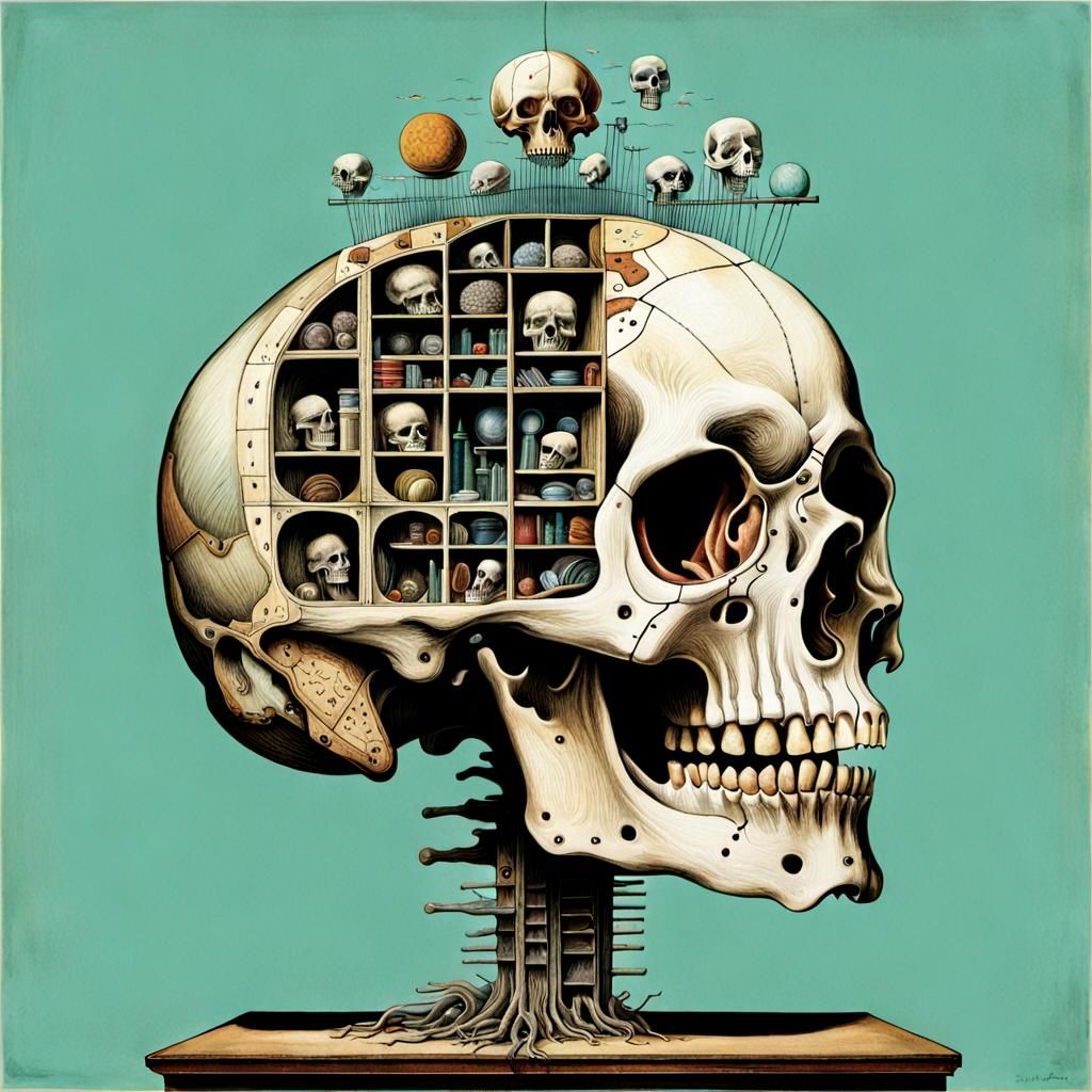 Compartmented Skull: A Troubled Mind Revealed