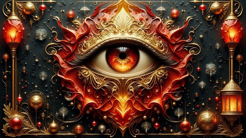 Ornate Lanterns in Mystical Venetian Style