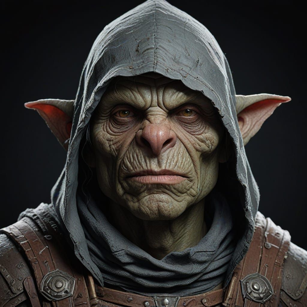 Grim Goblin Warrior in Triadic Colors