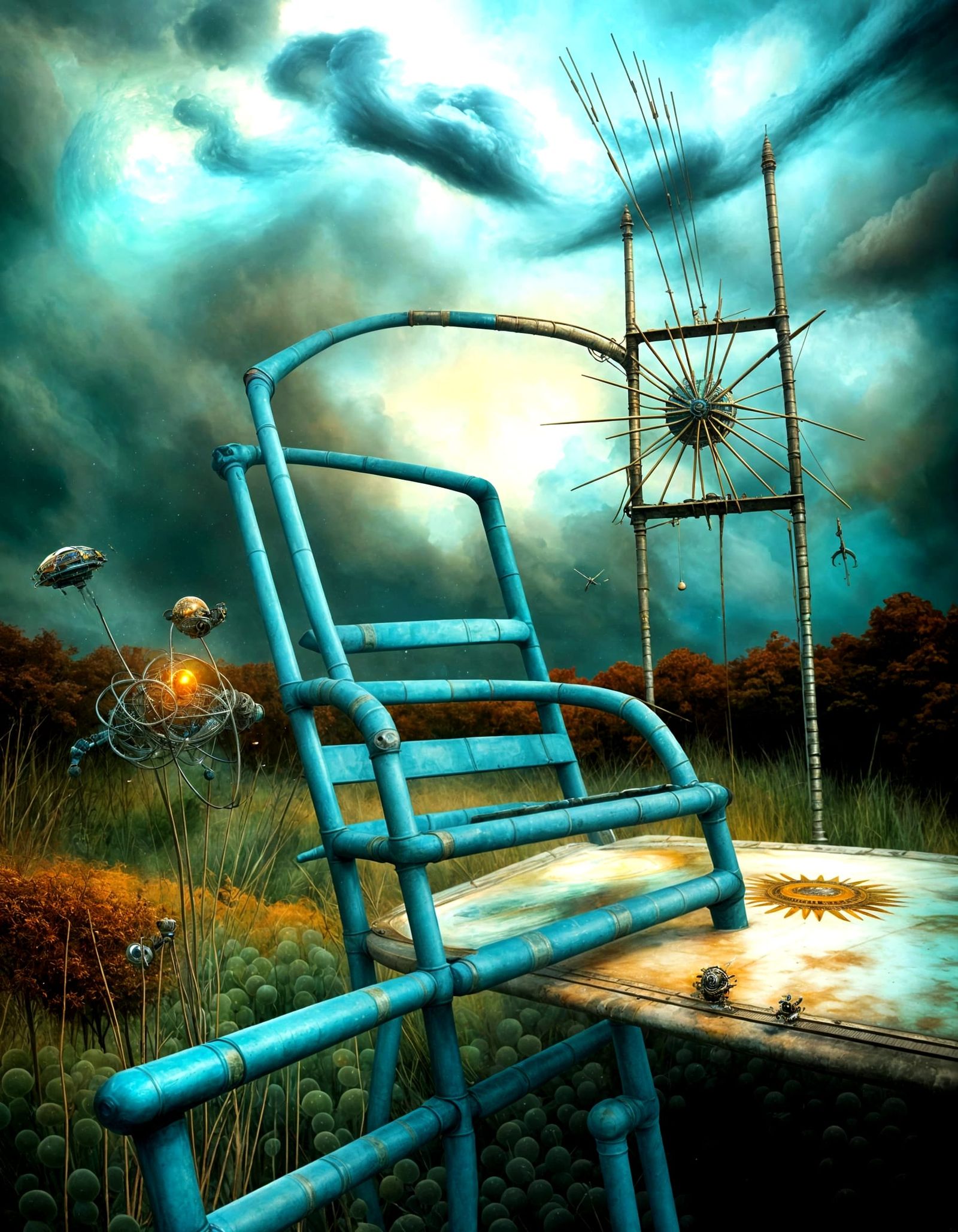 Magical Spaceships Orbiting Weird Mechanisms in Space