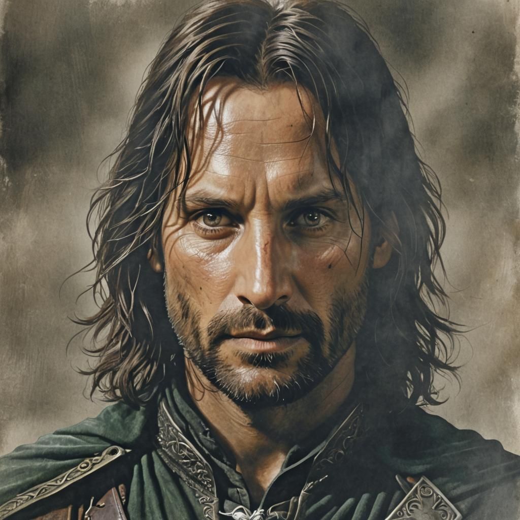 Aragorn: Heroic Digital Portrait