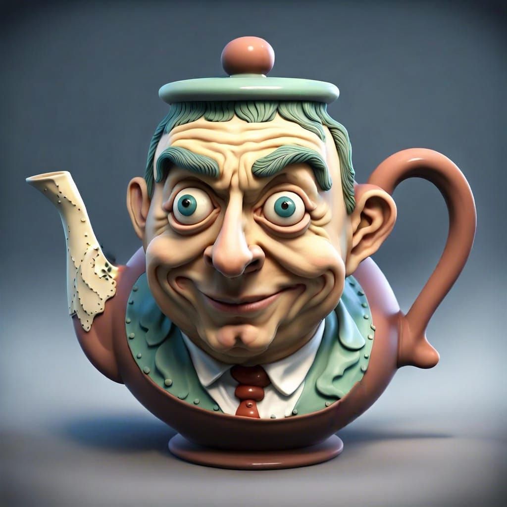 Eccentric Teapot Creations in Clay Pottery