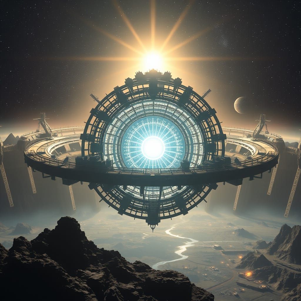 Dyson Sphere Construction: A Futuristic Megastructure