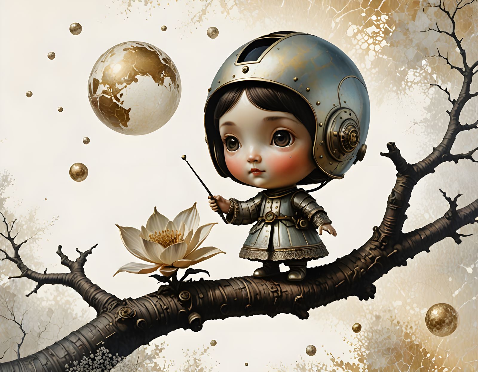 New Life on Venus: Oil Painting with Cyber Sfumato